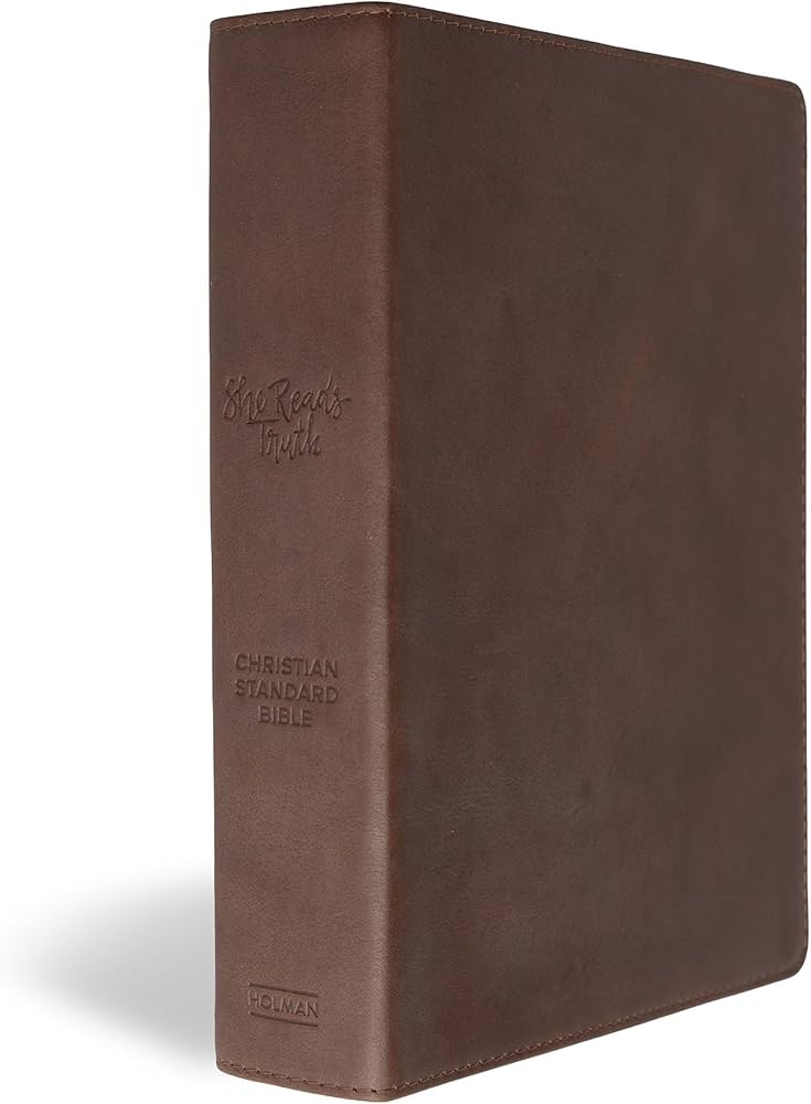 CSB She Reads Truth-Leather/Brown/Plain