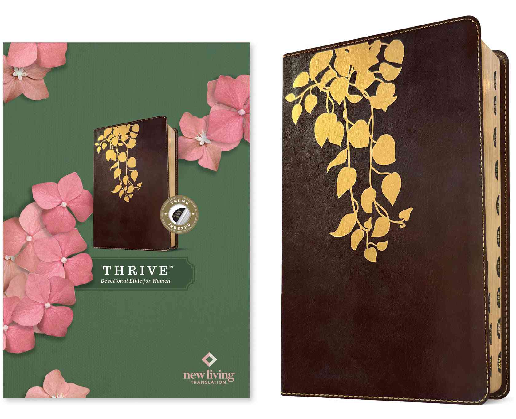 NLT THRIVE DEVOTIONAL BIBLE for Women-Leather