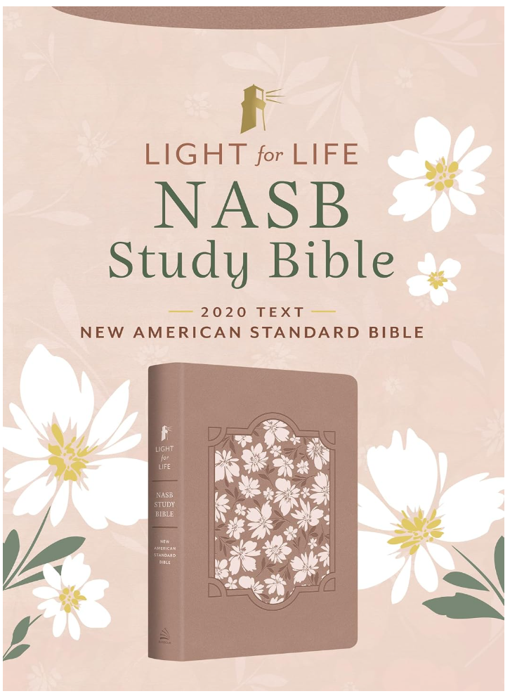 NASB STUDY BIBLE- Blush Bouquet