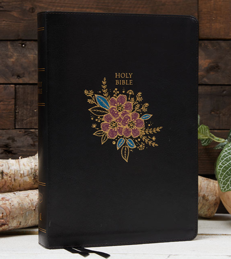 KJV Super Giant Print Deluxe Reference Bible-Indexed-Black Leathersoft