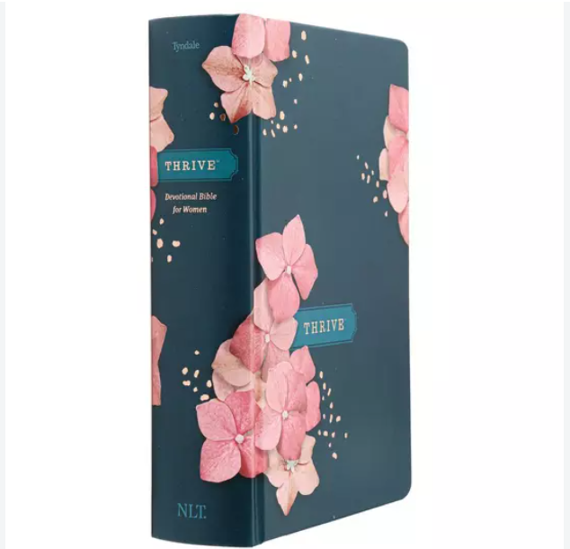 NLT THRIVE DEVOTIONAL BIBLE for Women- Hardcover/Dark Blue