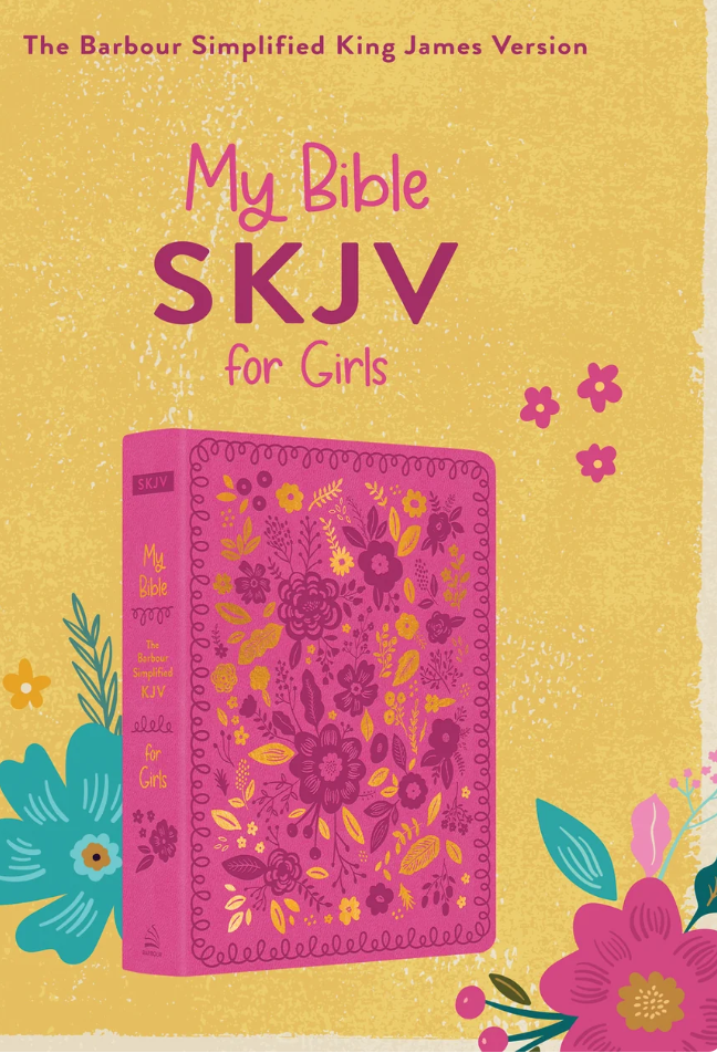 SKJV My Bible for Girls- Pink and Gold Floral