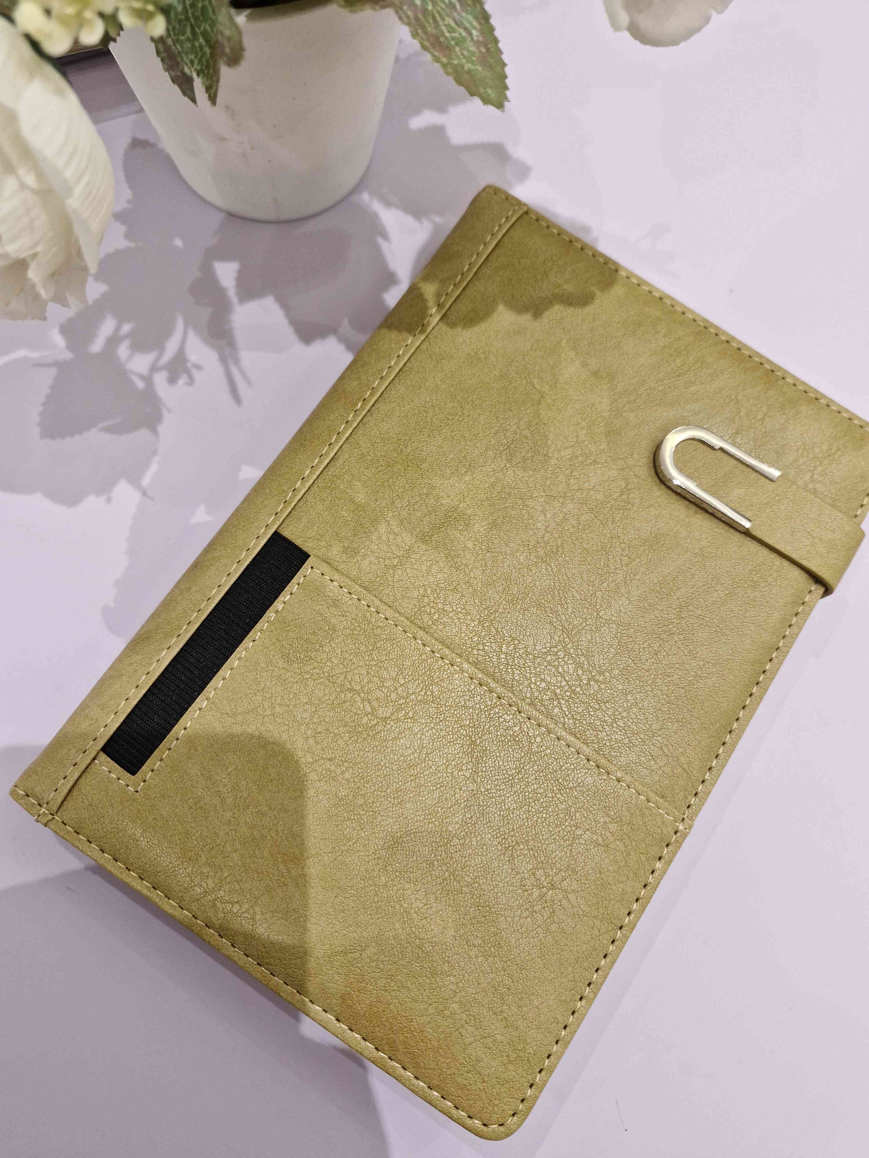 Leather Journal-Mustard