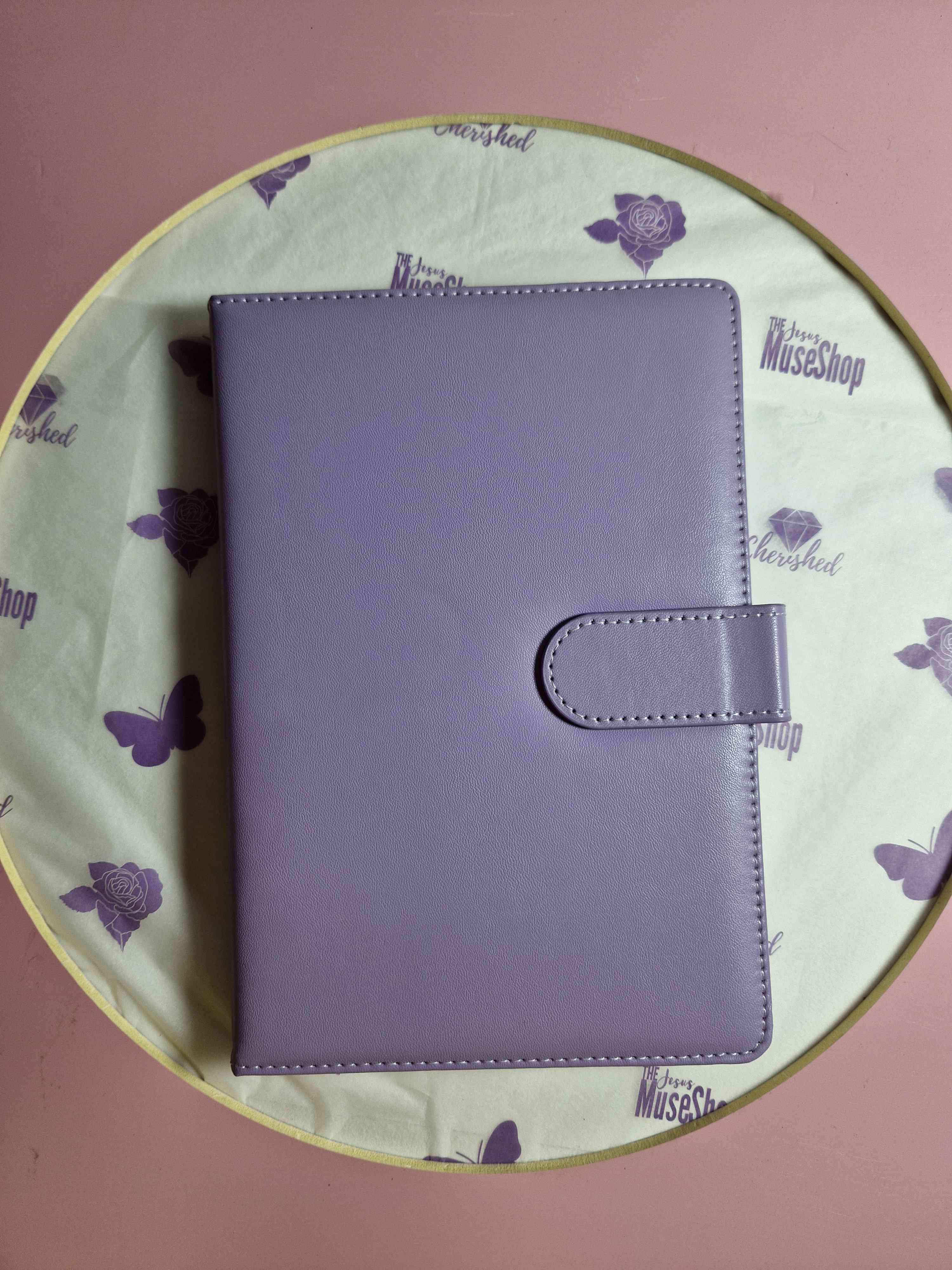Faux Leather Journal-Purple