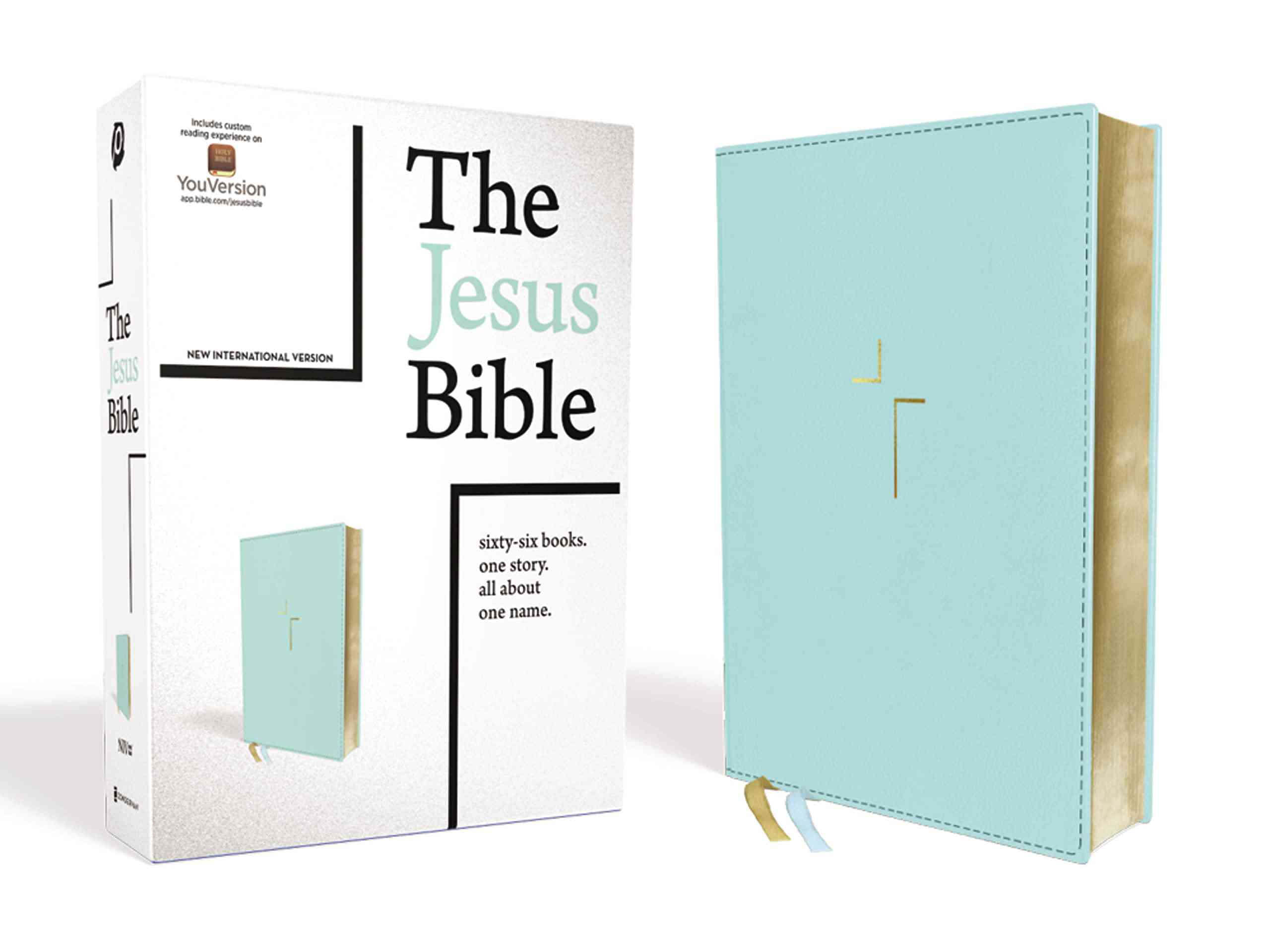 NIV The Jesus Bible-Blue/Leather