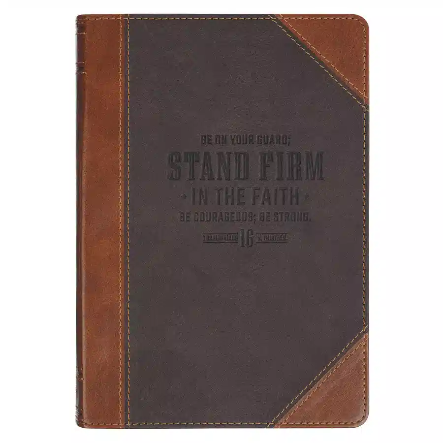 Trust Faux Leather Journal-Grey