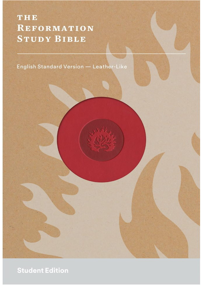 ESV THE REFORMATION STUDY BIBLE, Student Edition-Red Leather-like